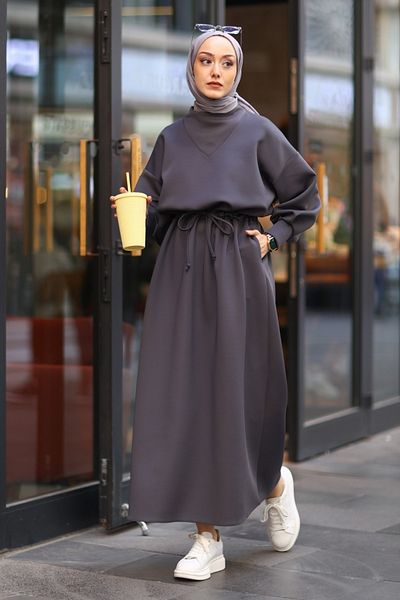 Gizce Noa Anthracite Dress