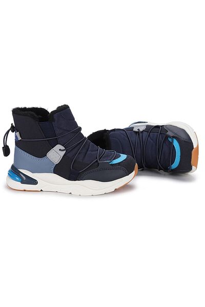 Vicco Pablo Furry Boy's Navy Blue Boots (943.f21k.368-01)