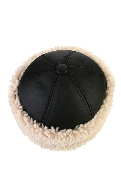 fubileather Genuine Leather White Fur Outdoor Man Börk