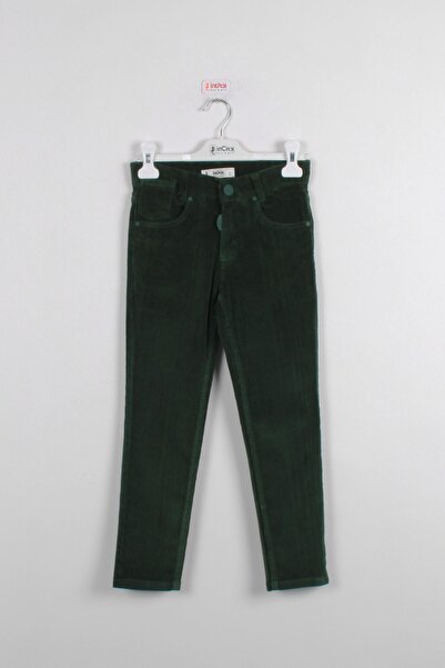 incity Αγόρι πράσινο βελούδινο παντελόνι