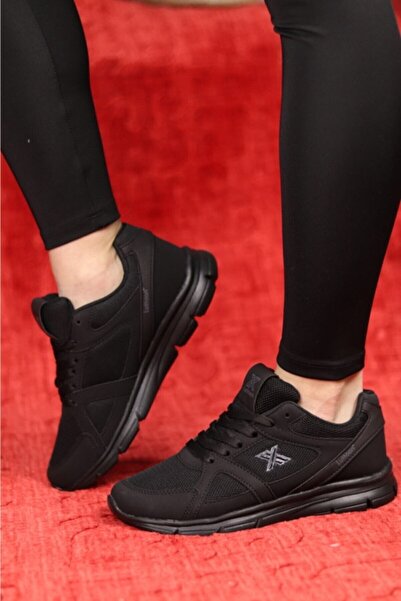 Lutton Erkek Siyah Büyük Numara Spor Ayakkabı Ultra Hafif 48-49 Özel Üretim G...