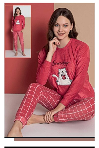 SENFONİ Kadın Parlak Polar Pijama Takımı