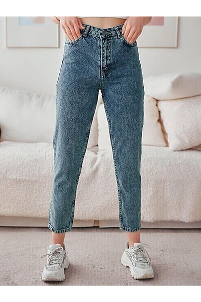 Livik Valeri Women's Gold Skinny Tight Mom Light Tight Mom Lycra High Waist Fit Mom Jeans