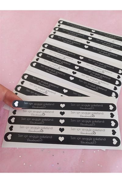 anka design Sticker Coated (15x1cm) 50 Pieces - Packed with Love for You