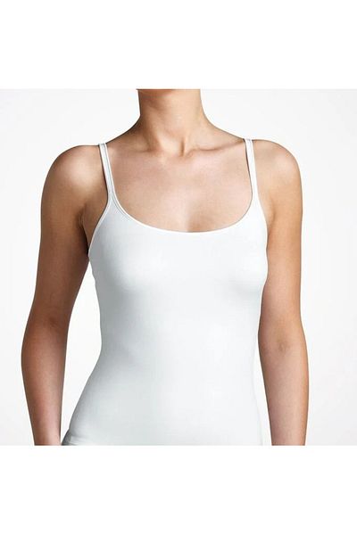 Bolero Thin Strap Women's White Tank Top