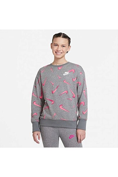 Nike Sportswear Swoosh Kız Çocuk Sweatshirt -