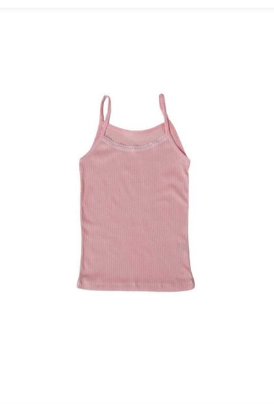 Berrak 6005 Girls - 6-Piece Salmon Modal Rope Strap Undershirt Set