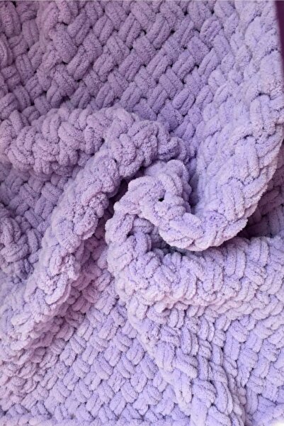 Mintimia Bebek Battaniyesi Kışlık-kalın Açık Lila 85*85 Cm