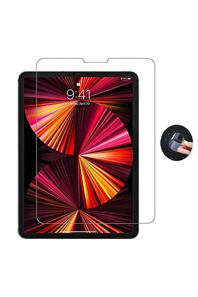 Fibaks واقي شاشة متوافق مع Apple Ipad Pro الجيل الرابع والجيل الخامس 12.9 2020 2021 بتقنية النانو زجاج غير قابل للكسر