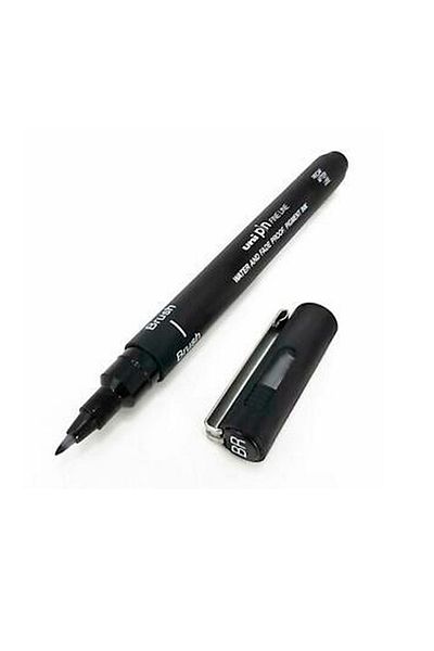 Bigpoint Uniball Pin Br Black Line Brush Tip Pen Pinbr-200
