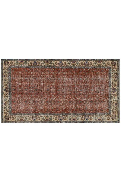 Sempati halı Eşsız Anadolu Vıntage Eskıtme El Dokuma Halı 116 X 216 Cm 9589