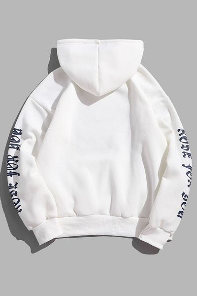 MODAGEN Φούτερ Unisex Rose Rose με στάμπα με κουκούλα Oversize