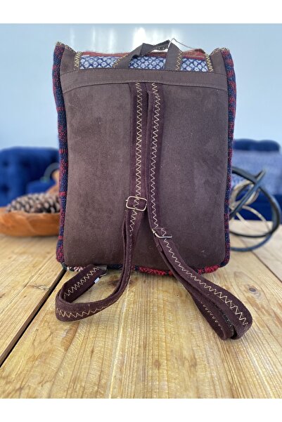 Bohemian Iranian Handmade Khaki Daily Bohemian Kilim Backpack