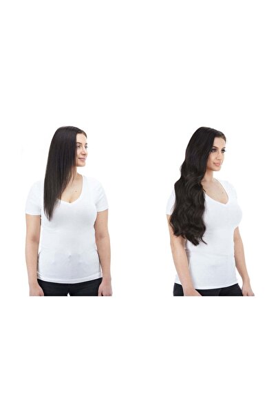 CESLİFE Postiță de păr Chestnut Half Moon Snap-On - poate fi aplicată cu cleș...