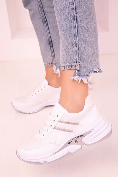SOHO Women's White Sneakers 17616