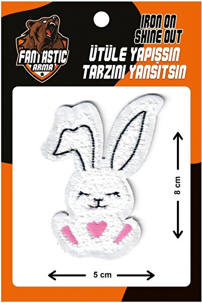 FANTASTIC ARMA Pluș țesut care se lipsește cu fier de călcat, colegiu, perforare, animal, iepure, model de armă