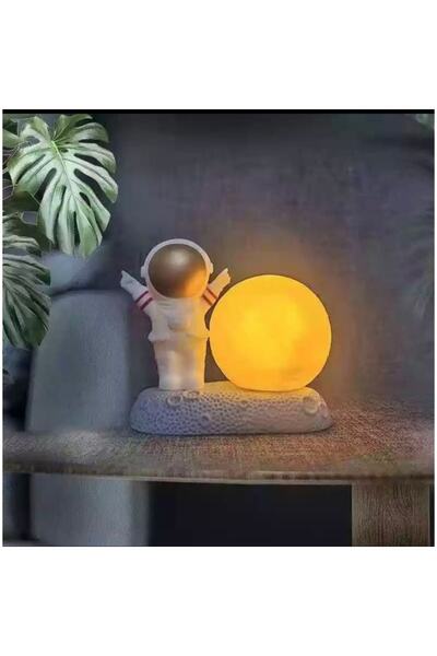 Genel Markalar Renkli 3D Astronot Figürlü Gece Lambası, Şık ve Sevimli Tasarım