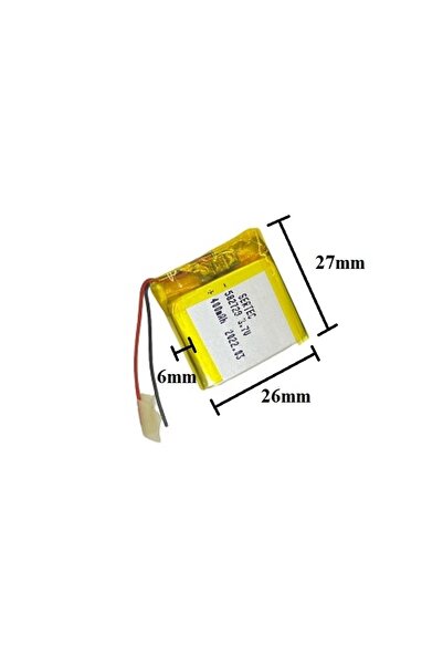 Sertec 582728 3.7v 400 Mah Lityum Polimer Pil 1.5a (drone Için Uygun Değildir)