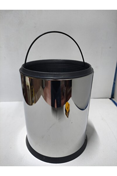 YÜKSELİNSAATYAPIMARKET Coș de gunoi cromat LĂȚIME: 23 CM DIAMETRU: 18 CM 1 Bu...