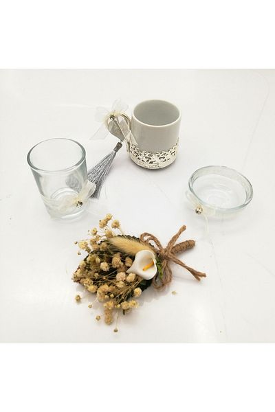 Lora Davet Αξεσουάρ δίσκου για κύπελλο γαμπρού (1 ΤΕΜ) ασήμι 53787