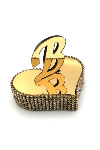 Lora Davet Δίσκος αρραβώνων Letter Ring Riser B 1 τεμάχιο χρυσό 53503
