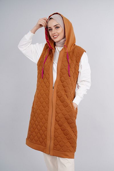 ModaHicap Noqta Fabric Quilted Vest (1667)