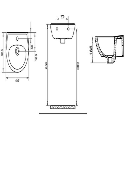 Turavit 36x45 Cm Oval Lavabo