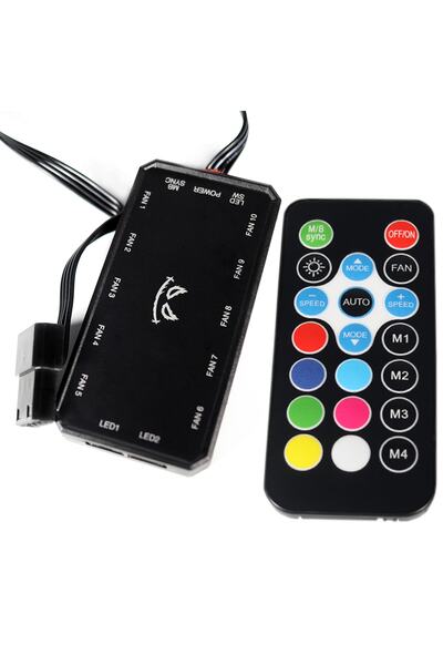 Rush Rgb Fan Kontrolcüsü Kumandalı Kontrolcü Seti