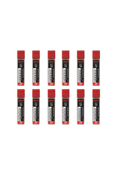 Rotring Super Polymer 2B Pen Tip 0.7 mm 12 Pack