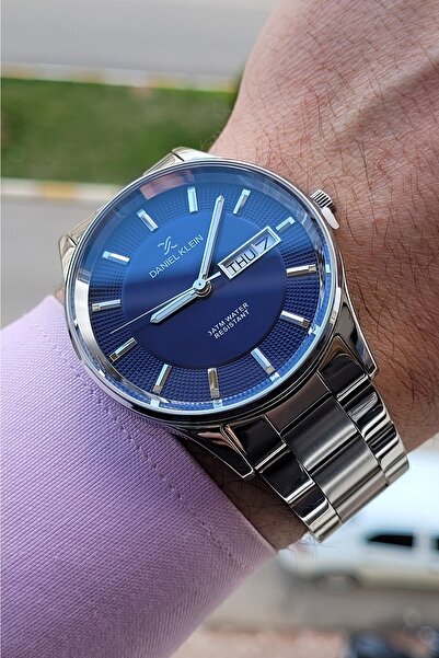 Daniel Klein Kadranı Lacivert Kordonu Metalik Erkek Kol Saati