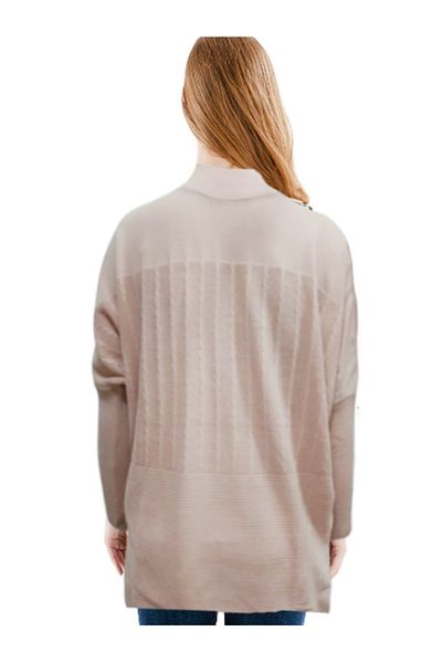 CEBECİ TİCARET Women's Knitwear Sweater Powder