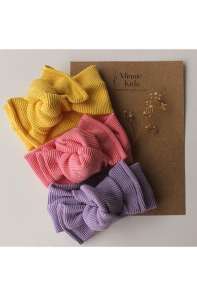 Premium Set de bandane cu nervuri pentru fetiță