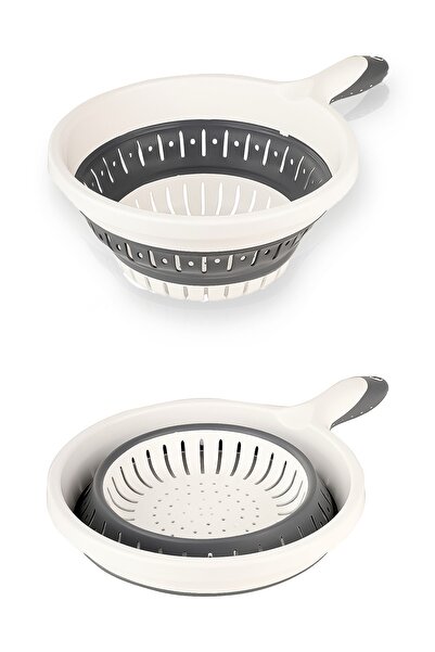 Turnberry مصفاة أكورديون قابلة للطي مع مقبض