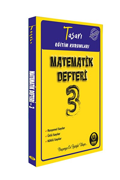 tasarı eğitim yayınları Dgs Matematik Defter 3 Soru Bankası;