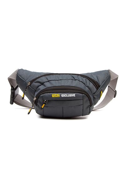 Torz Men's Waist Bag Diagonal Waterproof Fabric Chest Cross Bag with Headphone Outlet