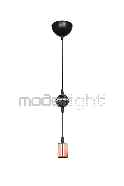 Modelight Akses Tekli Küre Siyah Bakır Dekoratif Sarkıt Salon-oturma-çocuk-yatak Odası-yemek Odası-mutfak