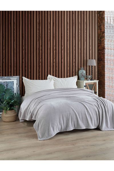 MCN Tekstil Plush Welsoft Blanket - Bed, Sofa Cover
