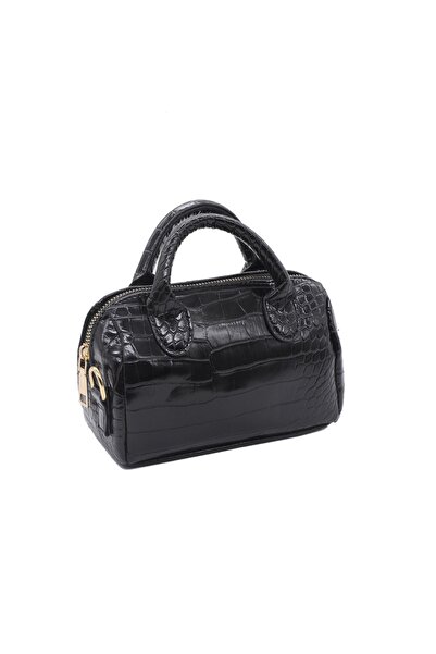 TAKISEN IŞIĞINI YANSIT Kadın MİNİ Çapraz Askılı Timsah Deri Baskı Omuz Ve El ...