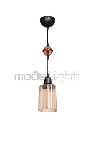 Modelight Akses Tekli Bal Camlı Siyah Sarkıt Salon-oturma-çocuk-yatak Odası-yemek Odası-antre-mutfak