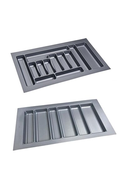 EYM Çekmece Içi Kaşıklık Ve Kepçelik 2 Li Set 85 X 49 Cm Gri