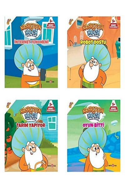 Beta Kids Nasreddin Hoca Zaman Yolcusu 4'lü Kitap Seti