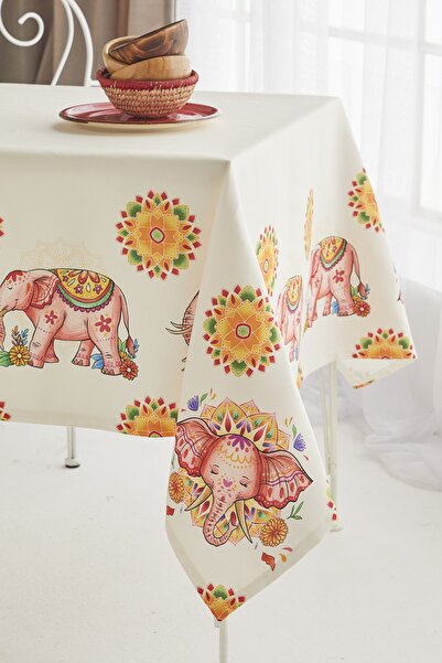AYSHOME Ays Home Elephant Pattern Dining Table Cloth