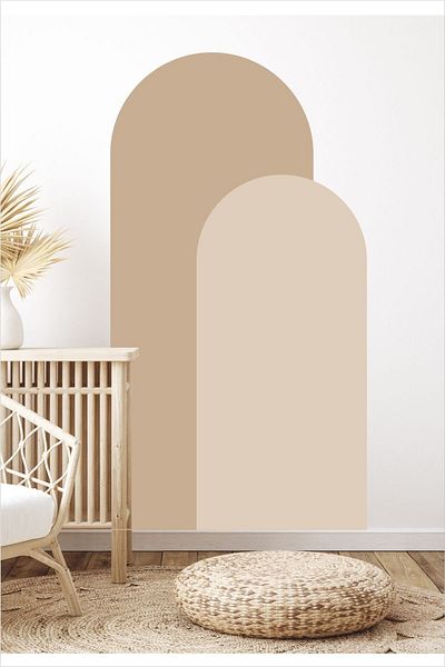 Grafikup Autocolant de perete oval boem din 2 piese