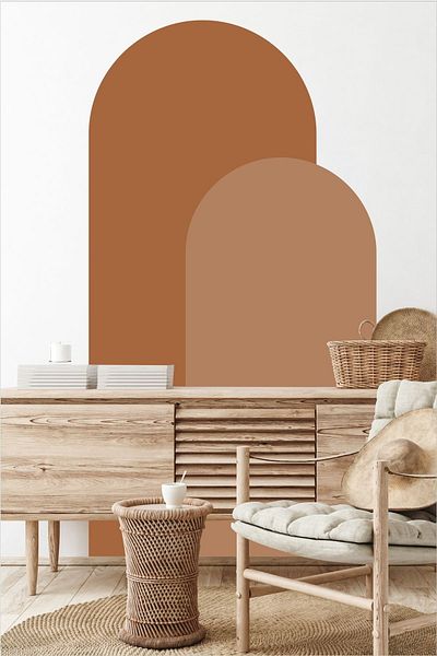 Grafikup Αυτοκόλλητο τοίχου Bohemian Oval 2 τεμαχίων