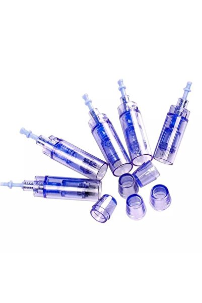 ELLEA NAIL 5 Adet Nano Pin Dermapen Bb Glow Serum Fondöten Orijinal Dermapen Iğne Kartuşu Mavi Soketli