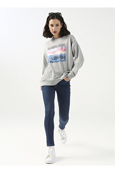 Fabrika Yüksek Bel Skinny Paça Super Skinny Koyu Indigo Kadın Denim Pantolon Della-2