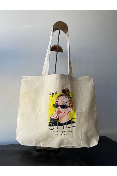 sisa.art Canvas Large Size Printed Shoulder Bag