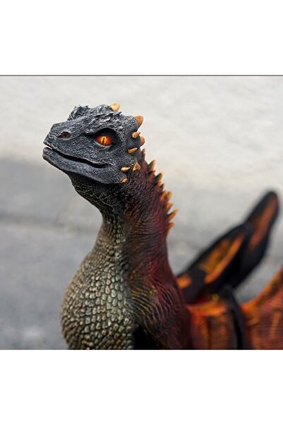 TuransoyCraft Rhaegal Ejderha Game Of Thrones Drogon Boyalı Figür 15 Cm (büyü...