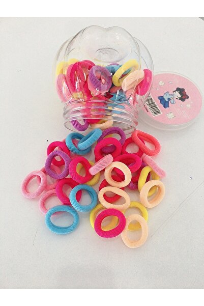 NEW HİLL 50 Pieces of Quality Mini Towels - Fabric Knit and Rubber Buckle