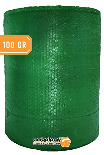 Ambalage Balonlu Naylon 50cm X 50 Metre Kalın Havalı Naylon Yeşil Üç Katlı Ba...